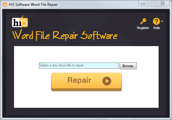 Hi5 Software Word File Repair screenshot